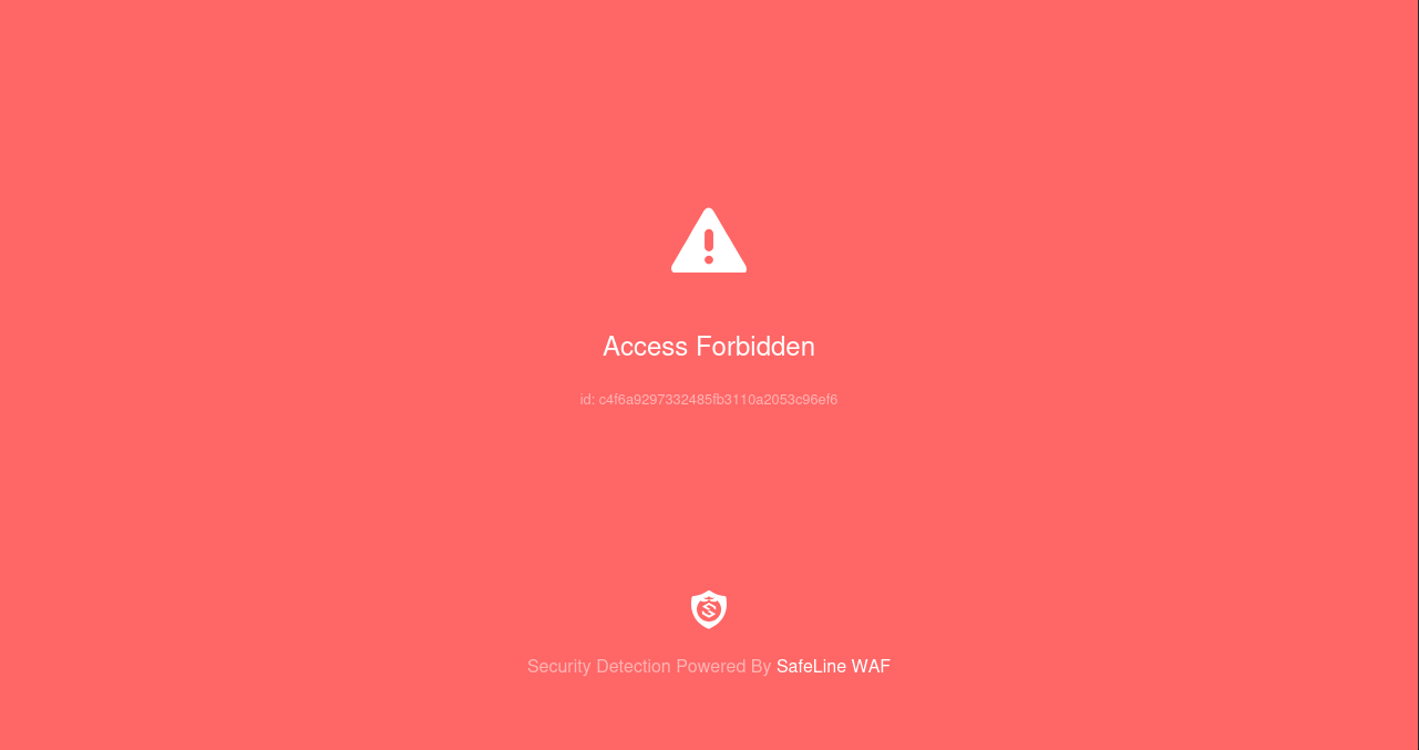 SQL injection blocked 2