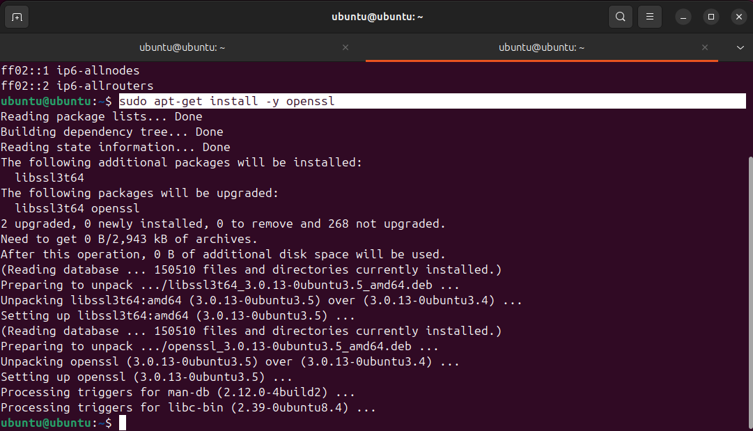 Installing OpenSSL